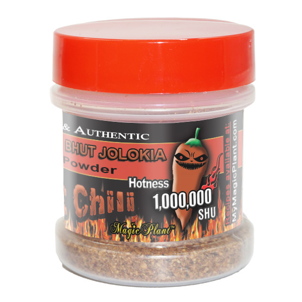 * $ WEIGHT - Chocolate Ghost Chili Pepper Powder (Fine Ground Chocolate Bhut Jolokia Powder) Non-GMO (5 Sizes)