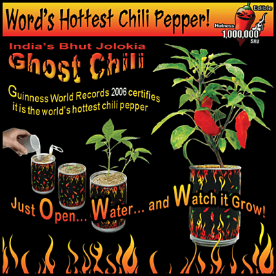 Red Ghost Chili Pepper Growing Kit