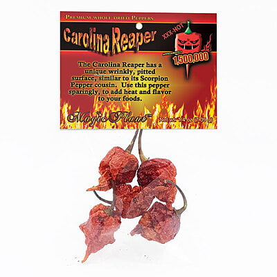 $ WT - Smoked Red Ghost Chili Pepper Dried Whole Pods - Smoked Bhut Jolokia Chile Pods (Sizes)