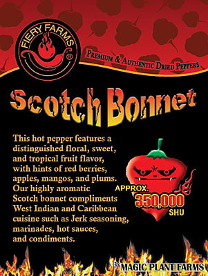 $ - WT Red Scotch Bonnet Pepper Powder - Fine Ground Jamaican Hot Peppper Powder (Sizes)