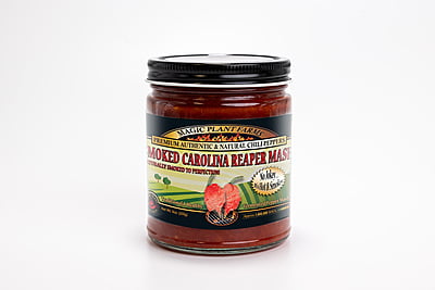 SMOKED - Red Carolina Reaper Pepper Mash 9 oz.