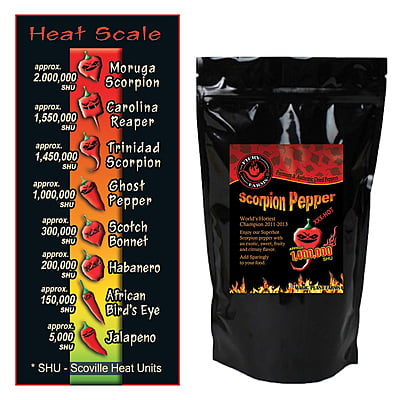 $ WT - Red Trinidad Scorpion Butch T Flakes | Crushed Trinidad Scorpion Chile Flakes (Sizes)